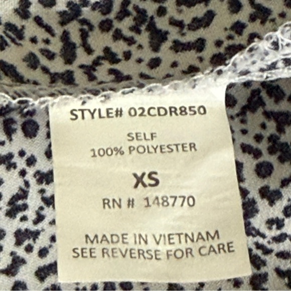 Sienna Sky Monochrome Ruffle Midi Dress sz xs - Picture 13 of 14